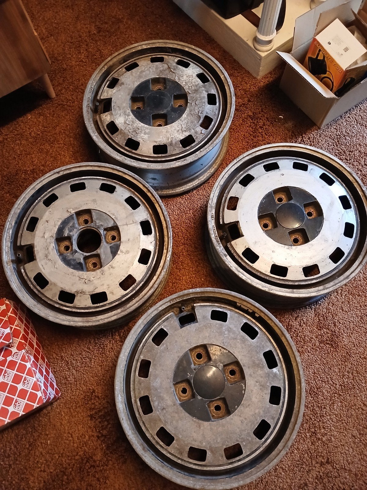 Citroën BX lichtmetalen velgen opknappertjes, Auto-onderdelen, Ophalen, Gebruikt