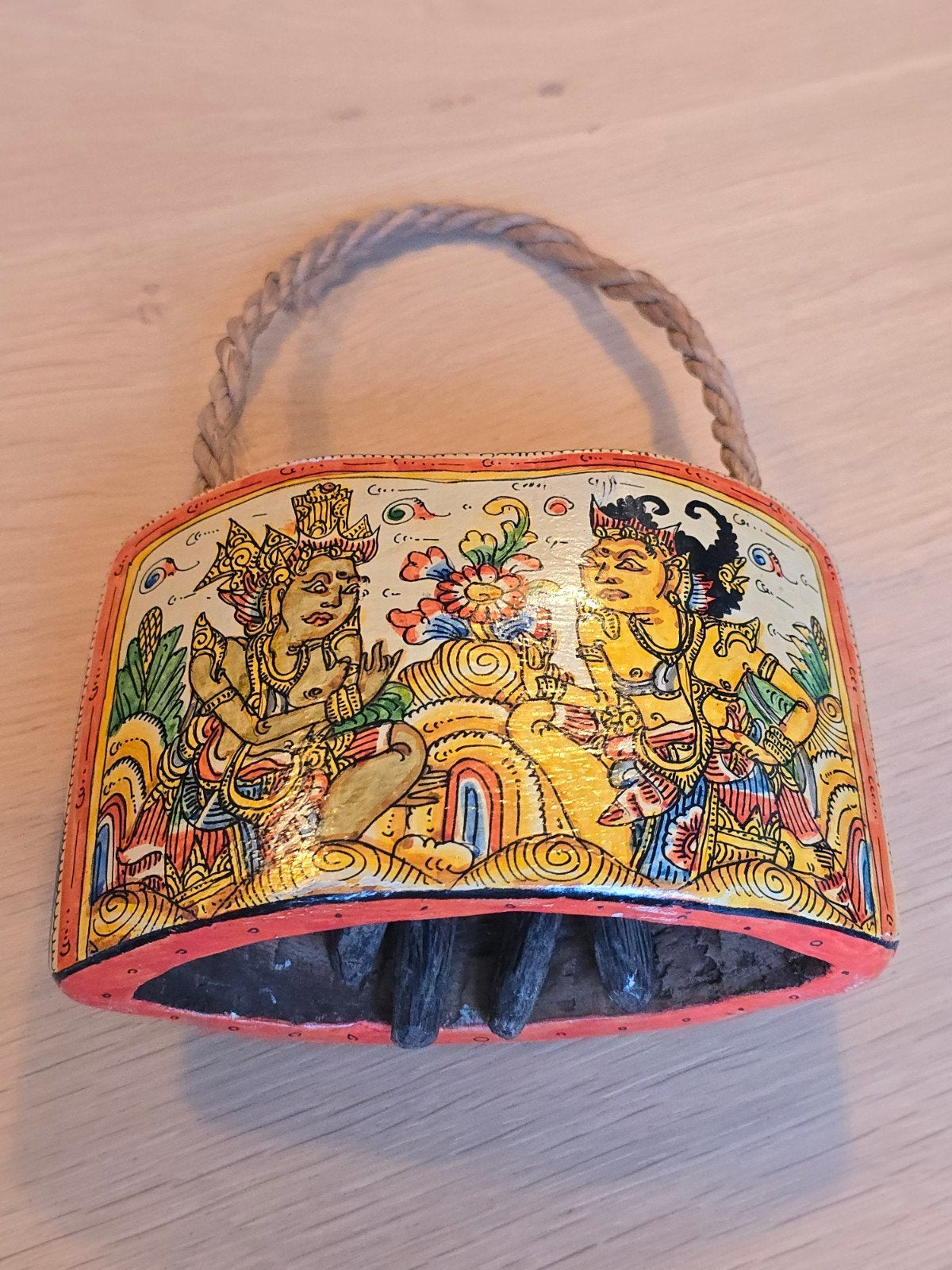 Prachtige vintage antieke handbeschilderde Koebel €39, Antiek en Kunst, Ophalen of Verzenden