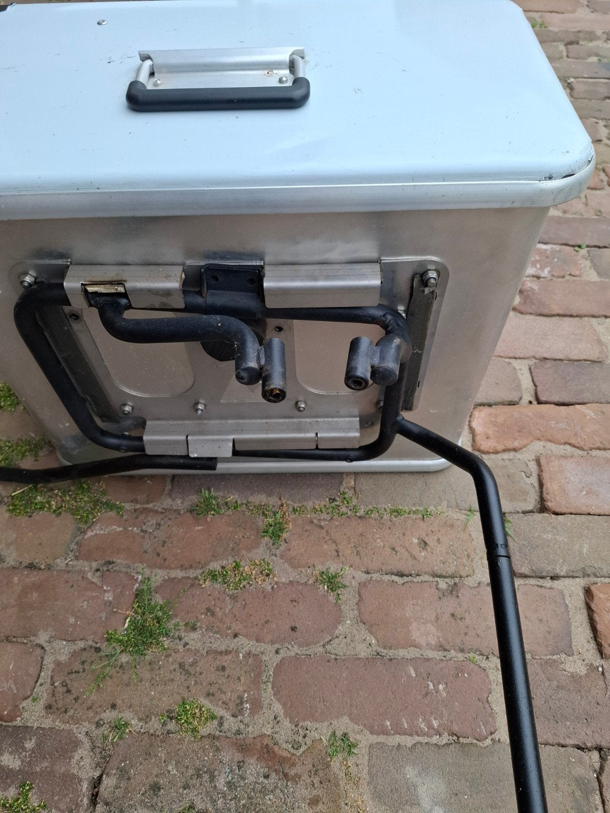 Aluminium zijkofers zo goed als nieuw, Ophalen