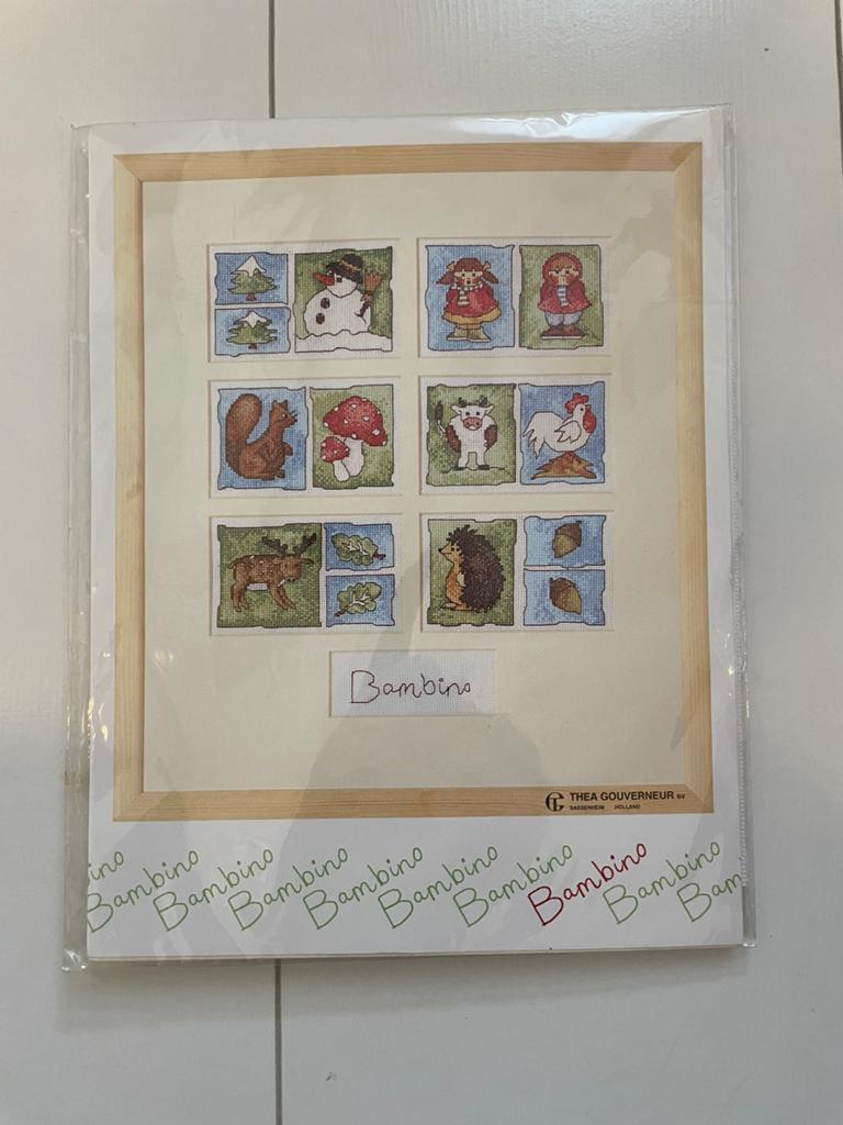 Borduurpakket Thea Gouverneur Bambino, Ophalen of Verzenden, Zo goed als nieuw, Handborduren, Borduurpakket