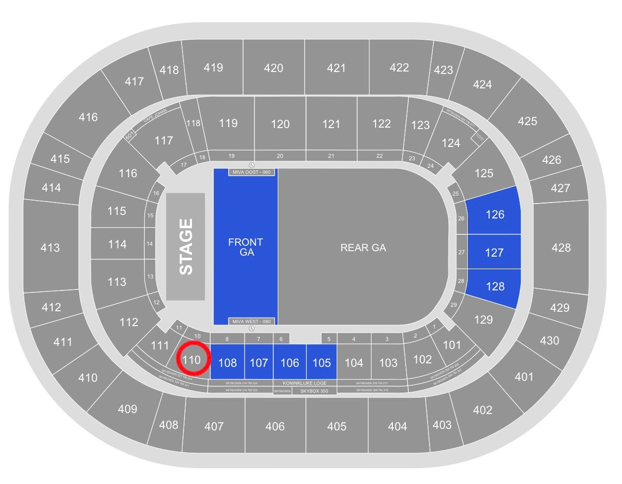 OASIS LIVE 16 juli JC ARENA 2 gangpadplaatsen vak 110 rij 7!, Twee personen, Juli