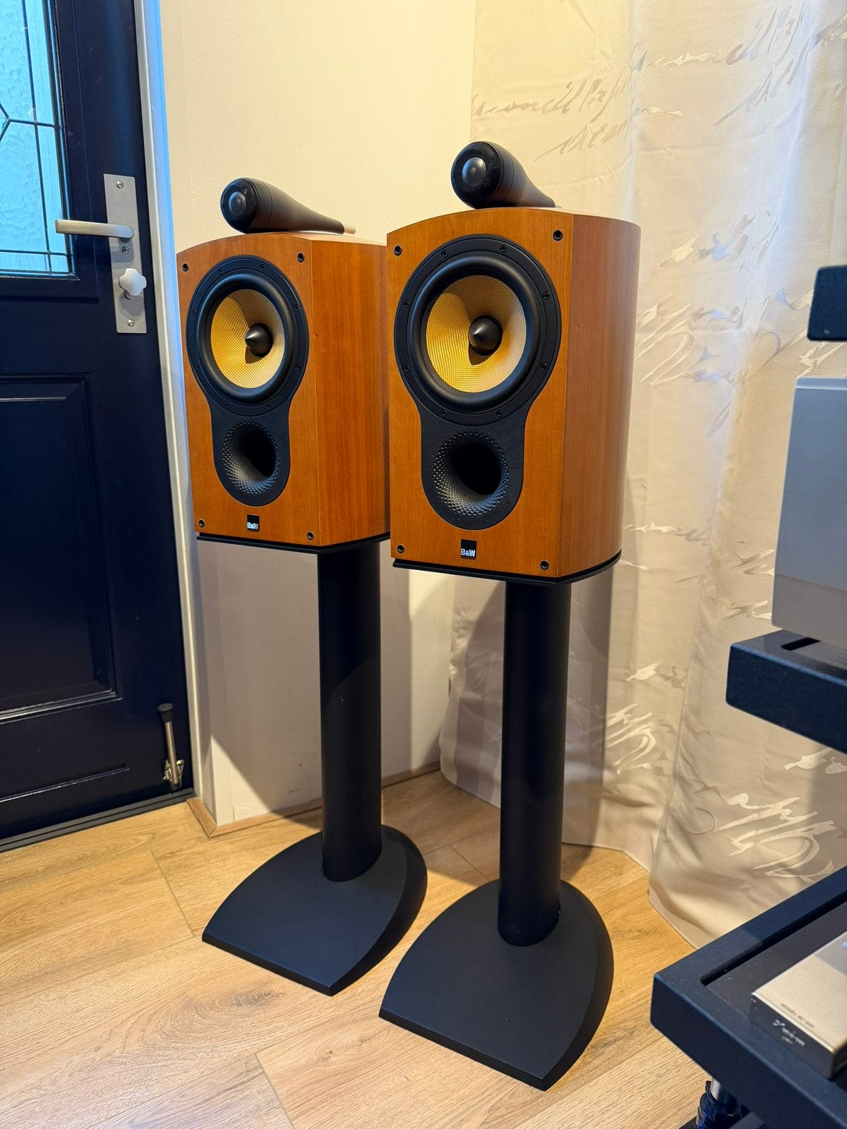 Mooie B&W 805S Luidsprekers - Cherrywood 1/2, Audio, Tv en Foto, Luidsprekers, Basreflex, Ophalen of Verzenden, Zo goed als nieuw