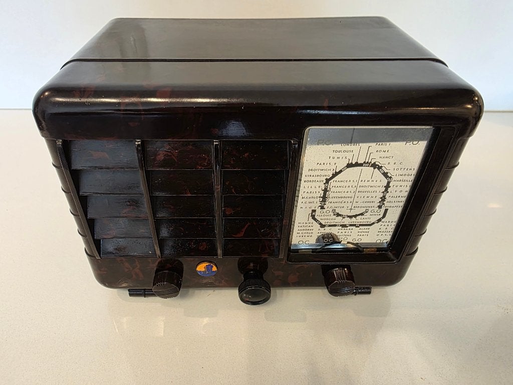Zeldzaam Radiootje Tenor met spiegelschaal 1950 Paris, Antiek en Kunst, Ophalen of Verzenden