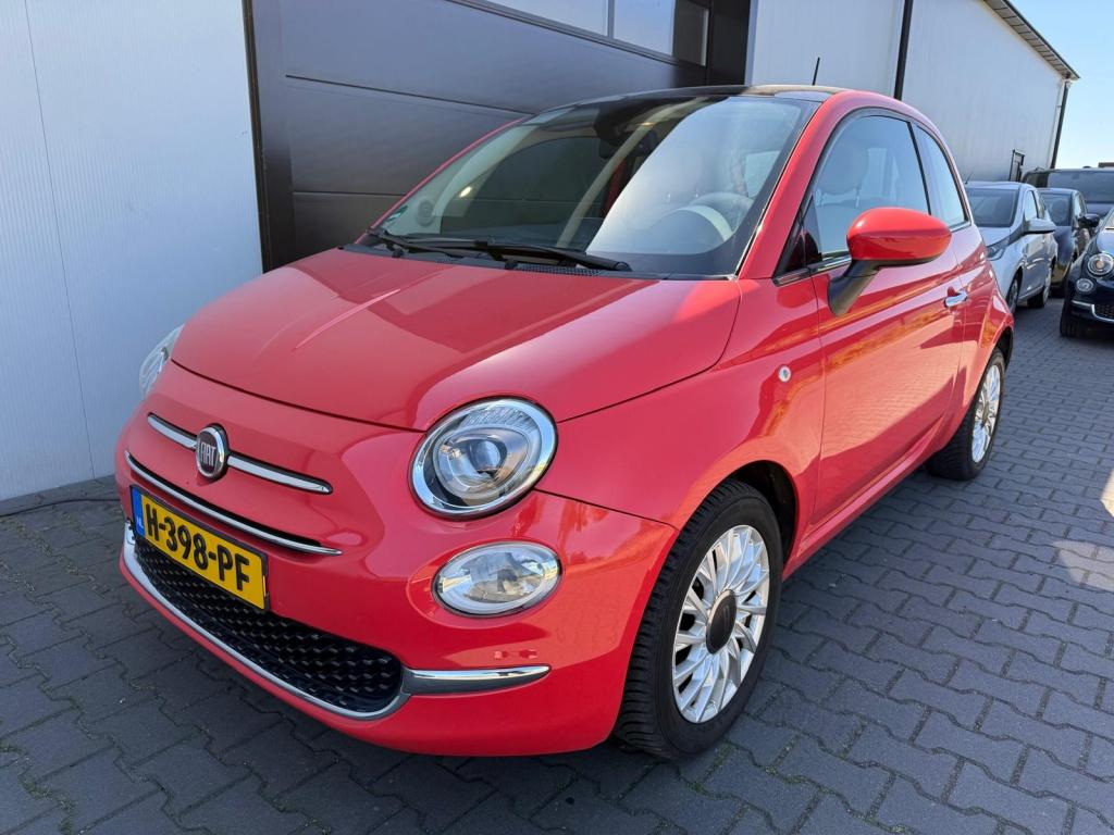Fiat 500 1.2 Lounge | Pano | PDC | Climate | Koraal, Auto's, Stof, Gebruikt, 4 cilinders, 840 kg