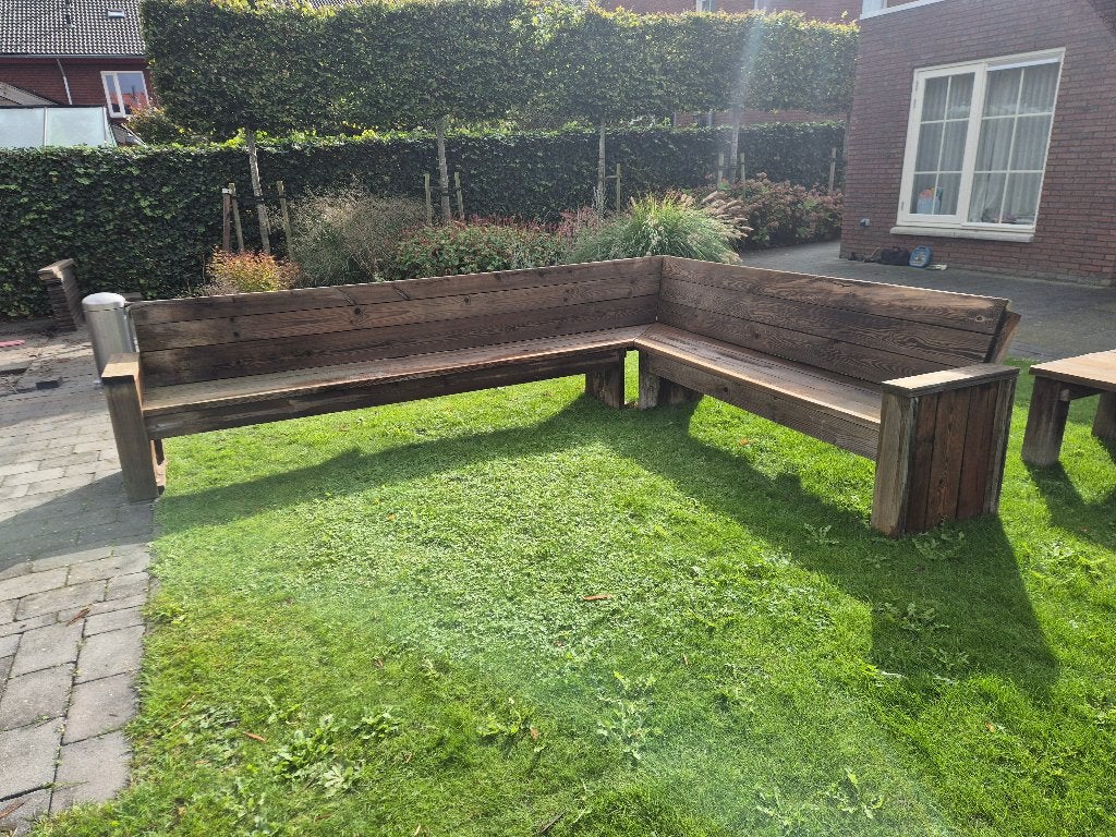 Tuinbank, Ophalen, Gebruikt, Hout