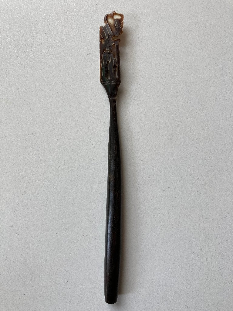 Briefopener hoorn Indonesië, Antiek en Kunst, Antiek | Bestek, Ophalen of Verzenden