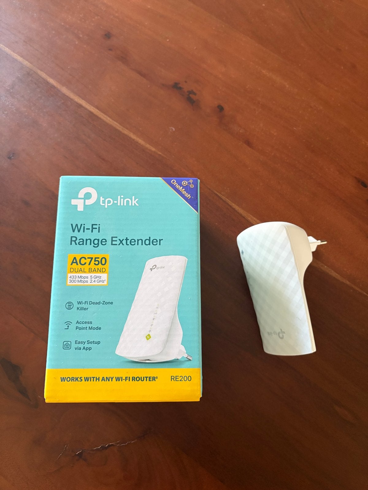 TP-Link RE200 AC750 Dual Band Wi-Fi Range Extender, Ophalen of Verzenden, Zo goed als nieuw