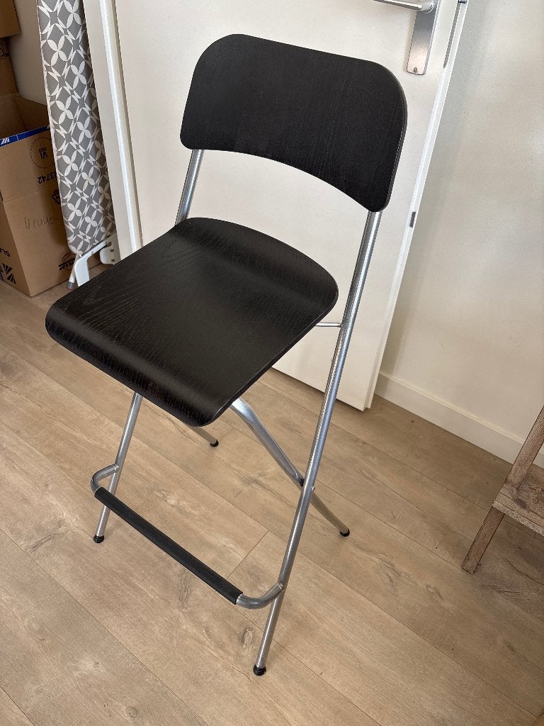 Klapstoel barkruk, Huis en Inrichting, 2 krukken, Ophalen, Gebruikt, 90 cm of meer