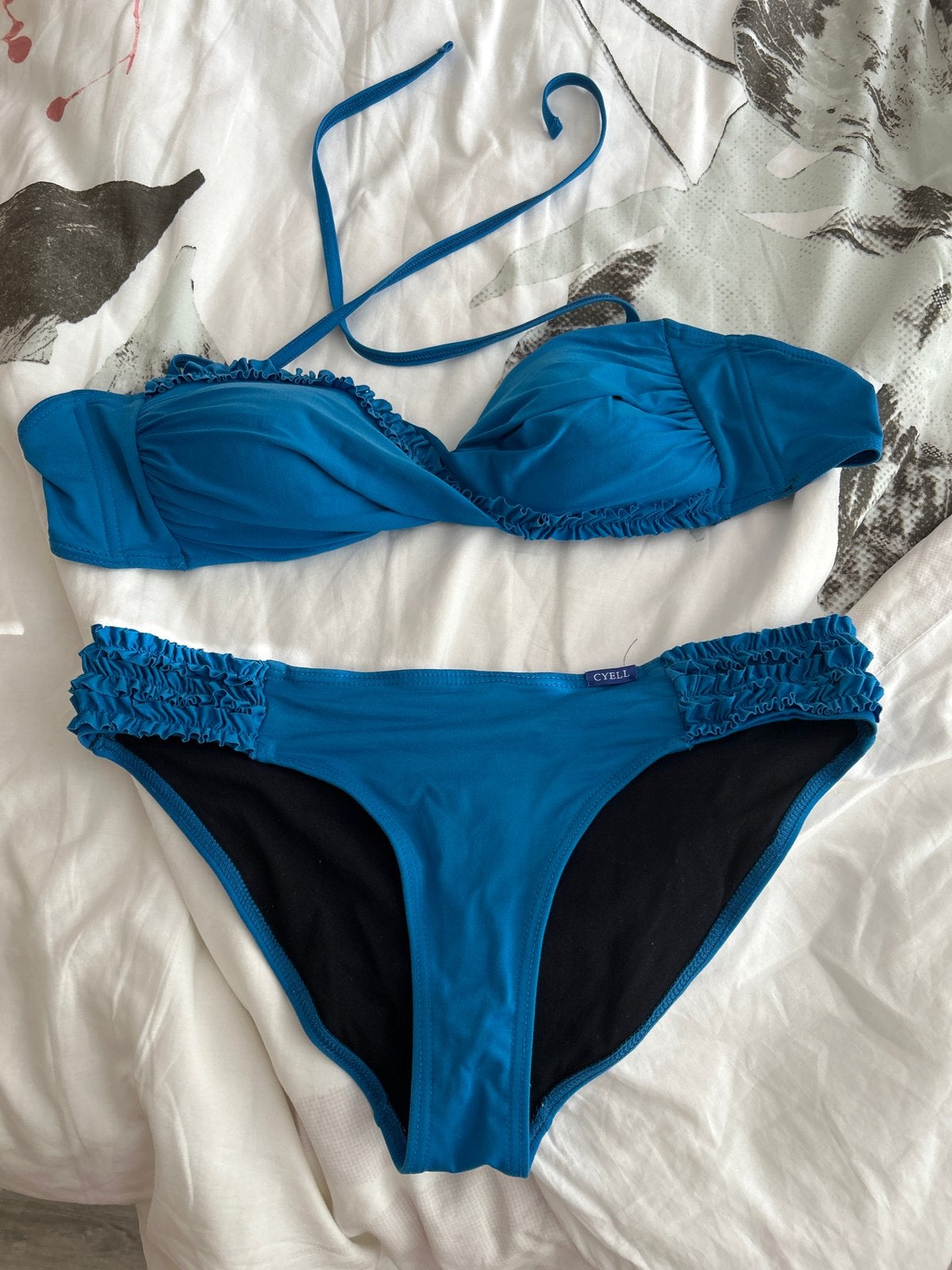 Cyell bikini - Zo goed als nieuw maat 38, Ophalen of Verzenden, Zo goed als nieuw, Blauw, Bikini