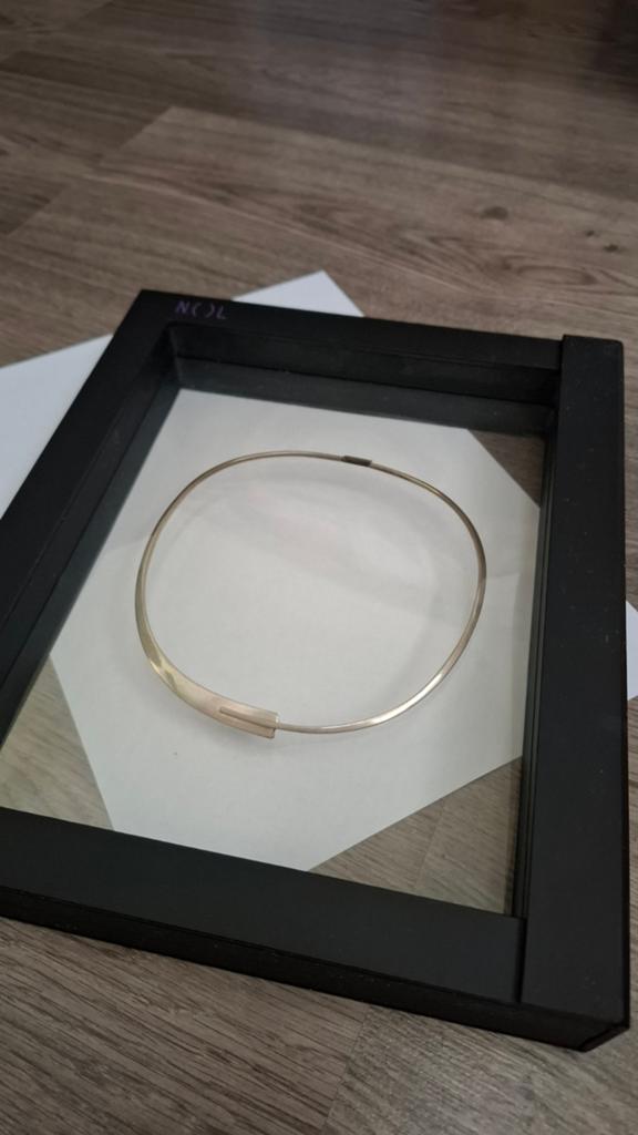 NOL 925 sterling zilveren design halscollier, Ophalen of Verzenden, Zo goed als nieuw, Zilver, Zilver