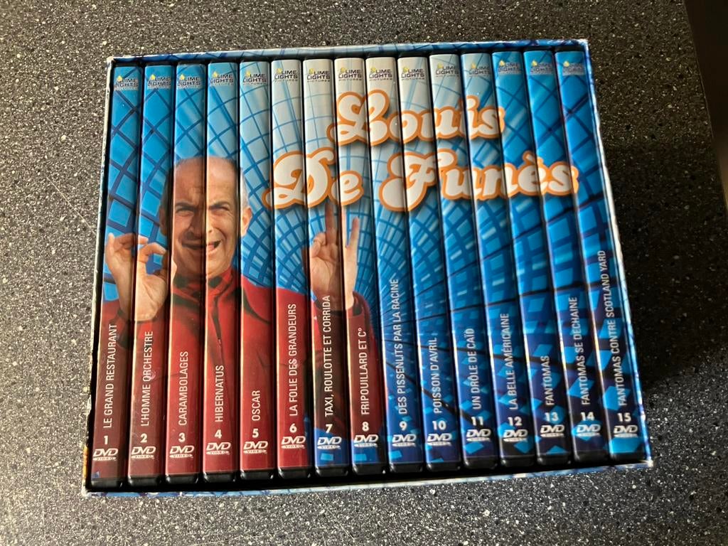 Louis De Funes 15-Dvd Verzameling, 1960 tot 1980, Alle leeftijden, Ophalen of Verzenden, Zo goed als nieuw