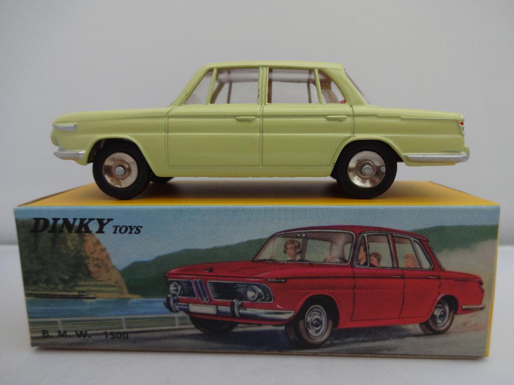 BMW 1500 licht geel/groen nr: 534 van Dinky Toys 1:43, Hobby en Vrije tijd, Modelauto's | 1:43, Ophalen of Verzenden, Nieuw, Auto