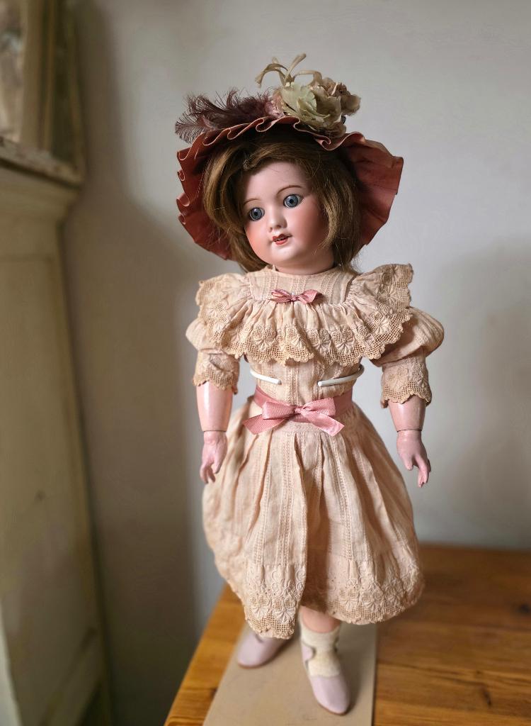 Antieke pop, unis france dame, Verzamelen, Ophalen, Gebruikt, Pop
