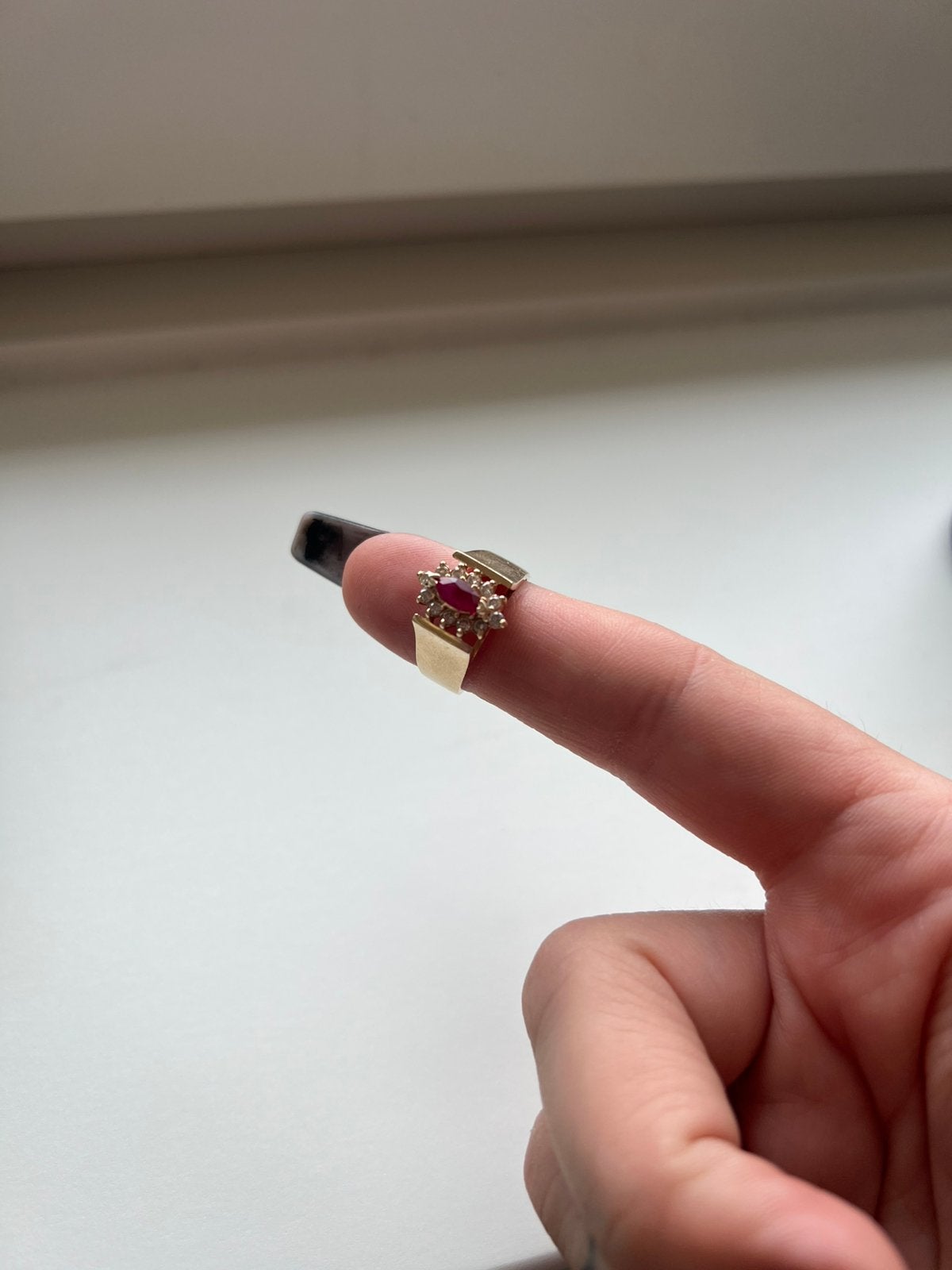 14 karaat gouden zegelring, Sieraden, Tassen en Uiterlijk, Ringen, 20 of groter, Heer, Ophalen of Verzenden, Zo goed als nieuw