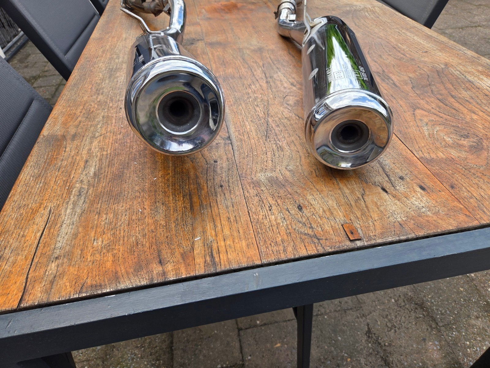 Uitlaat Yamaha Diversion 600 1998 - Complete set, Ophalen of Verzenden, Gebruikt