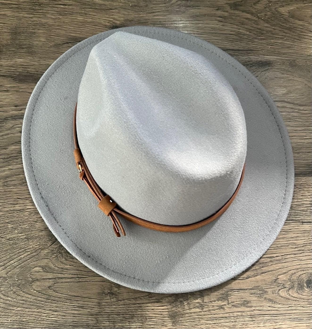 Brixton Messer Fedora lichtgrijs, Ophalen of Verzenden, Zo goed als nieuw, One size fits all