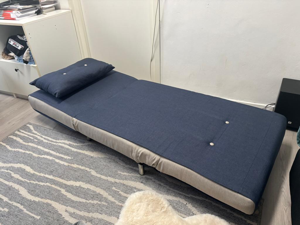 Slaapbank 1 persoonsbed (logeerbed), Ophalen, Gebruikt, Eenpersoons