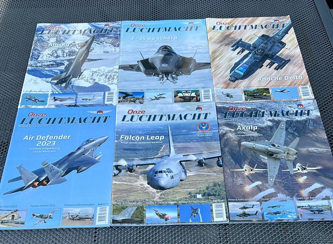 6x Onze luchtmacht tijdschriften jaartal 2023, Verzamelen, Ophalen of Verzenden, Luchtmacht, Nederland, Boek of Tijdschrift