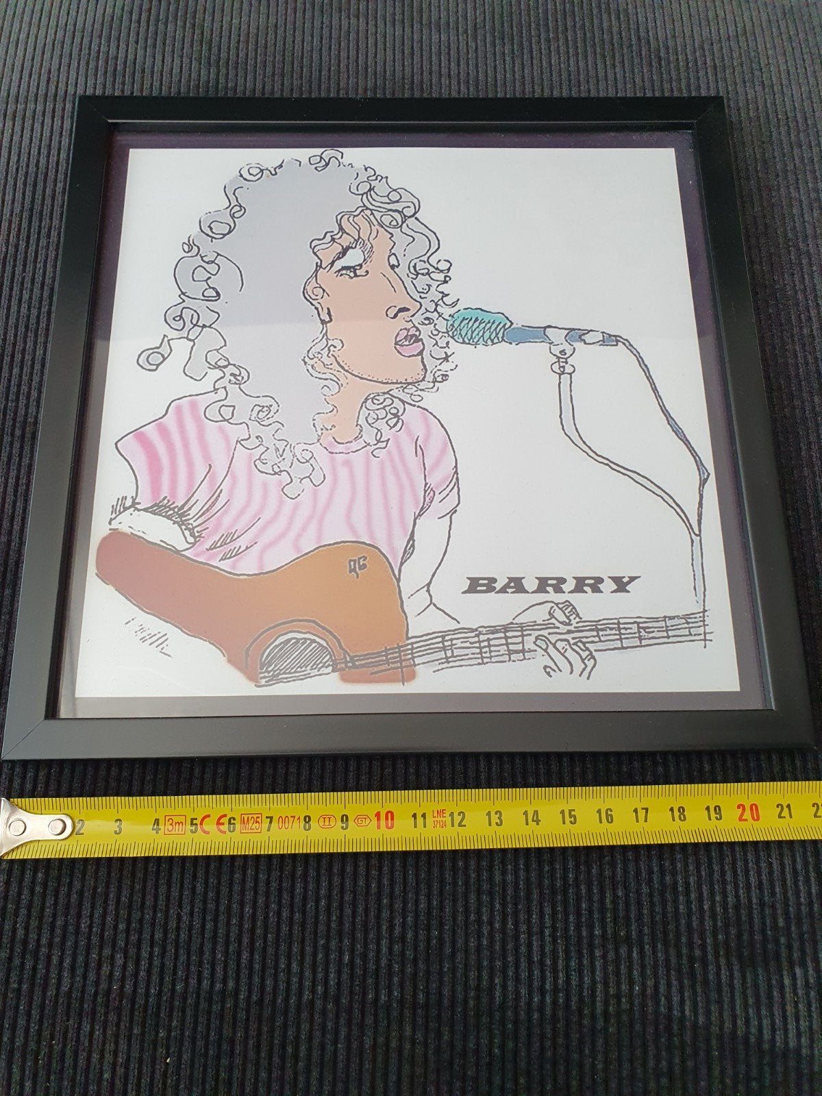 golden earring ingelijste afbeelding, Huis en Inrichting, Kunststof, Gebruikt, Met afbeelding, Zwart