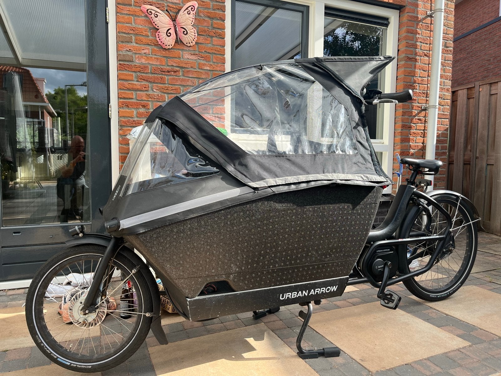 Urban Arrow Family Bakfiets met Bosch ActiveLine Plus, Overige merken, Gebruikt, 3 kinderen, Elektrisch