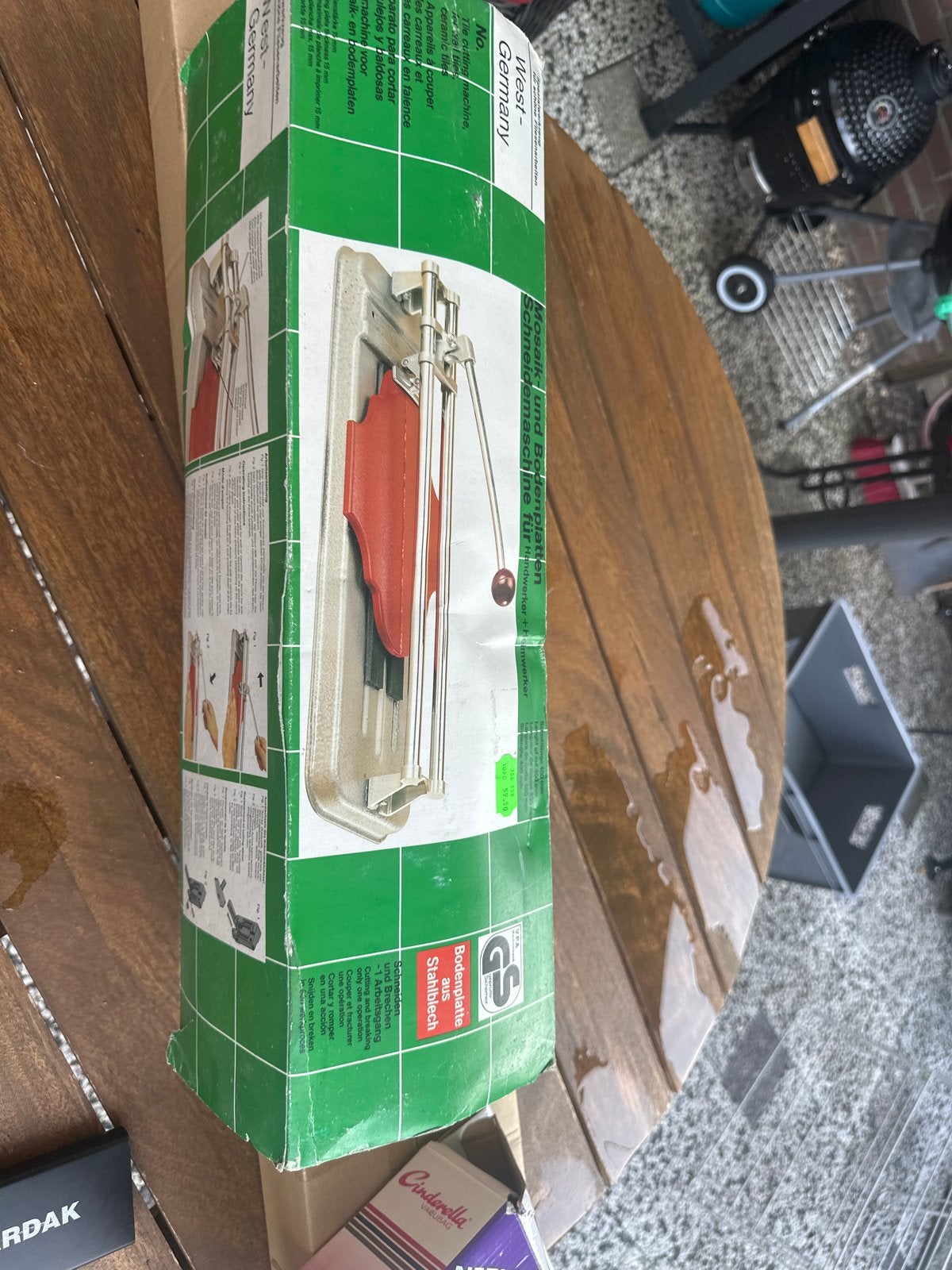 Tegelsnijder - Mosaik- und Bodenplatten Schneidemaschine, Doe-het-zelf en Verbouw, Tegels, Gebruikt, Overige typen, Ophalen of Verzenden