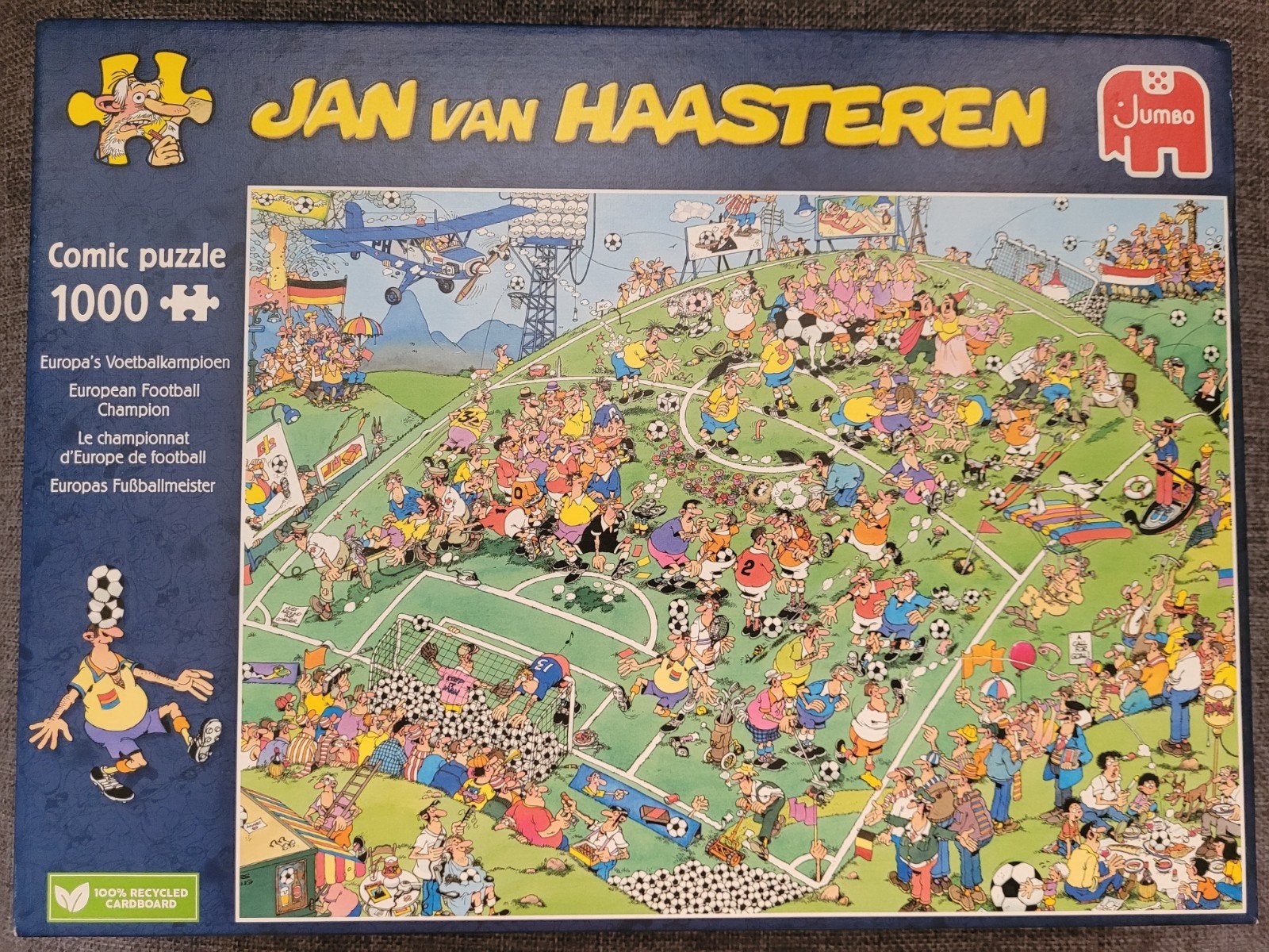 Jan van Haasteren Europa's Voetbalkampioen, Ophalen of Verzenden, 500 t/m 1500 stukjes, Zo goed als nieuw, Legpuzzel