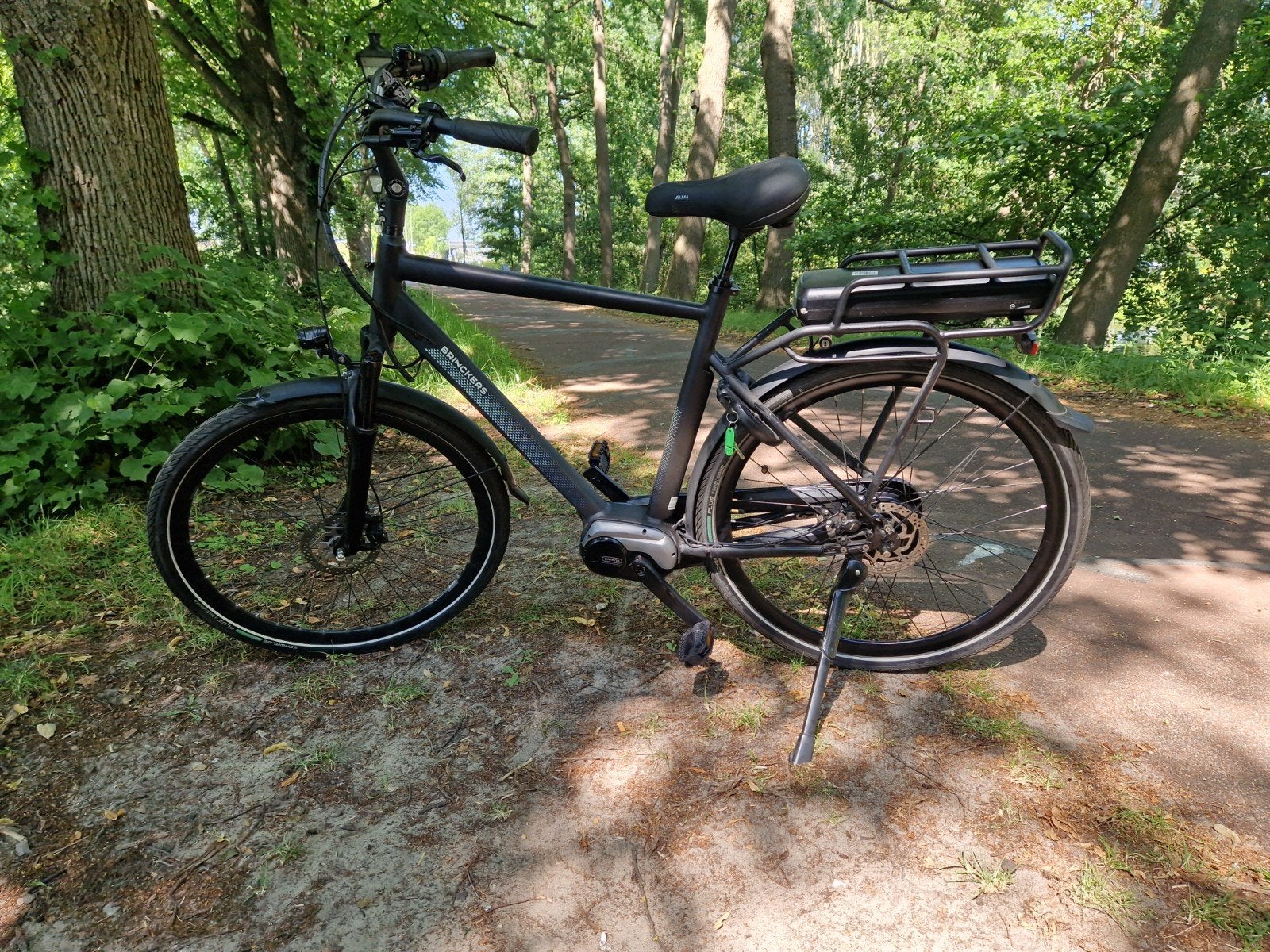 Brinkers heren ebike met middenmotor, Ophalen of Verzenden, Zo goed als nieuw, Brinckers, 50 km per accu of meer