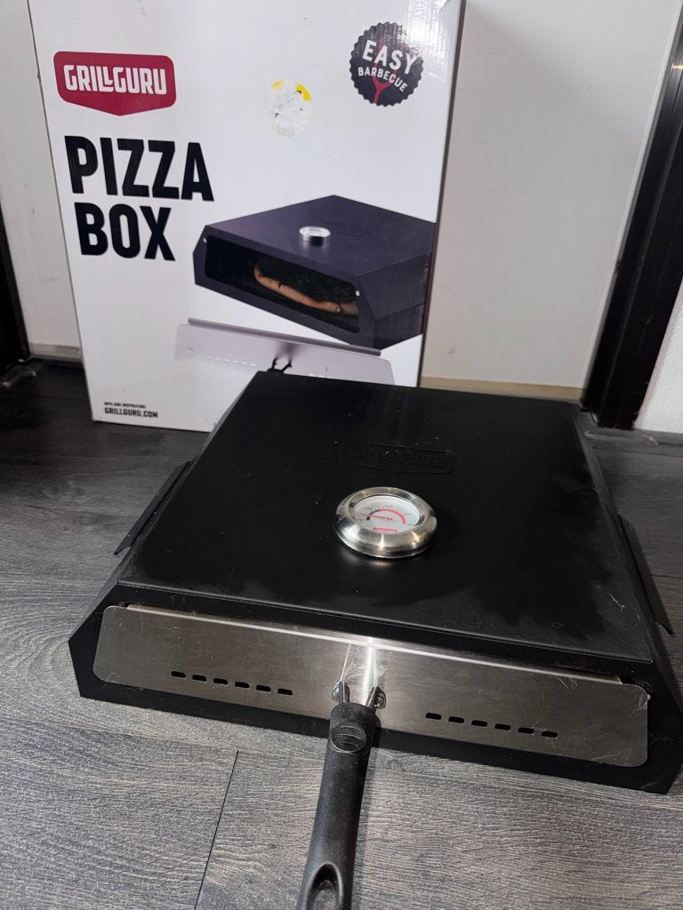 GrillGuru Pizza Box (zonder steen), Ophalen of Verzenden, Gebruikt, Grill Guru.