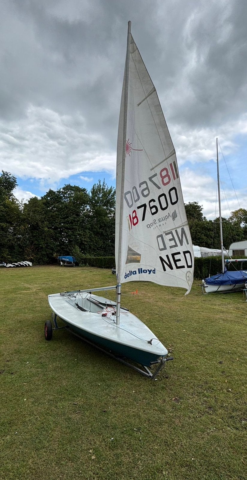 Laser standaard zeilboot met 3 zeilen, Ophalen, Gebruikt, Grootzeil, Minder dan 15 m²