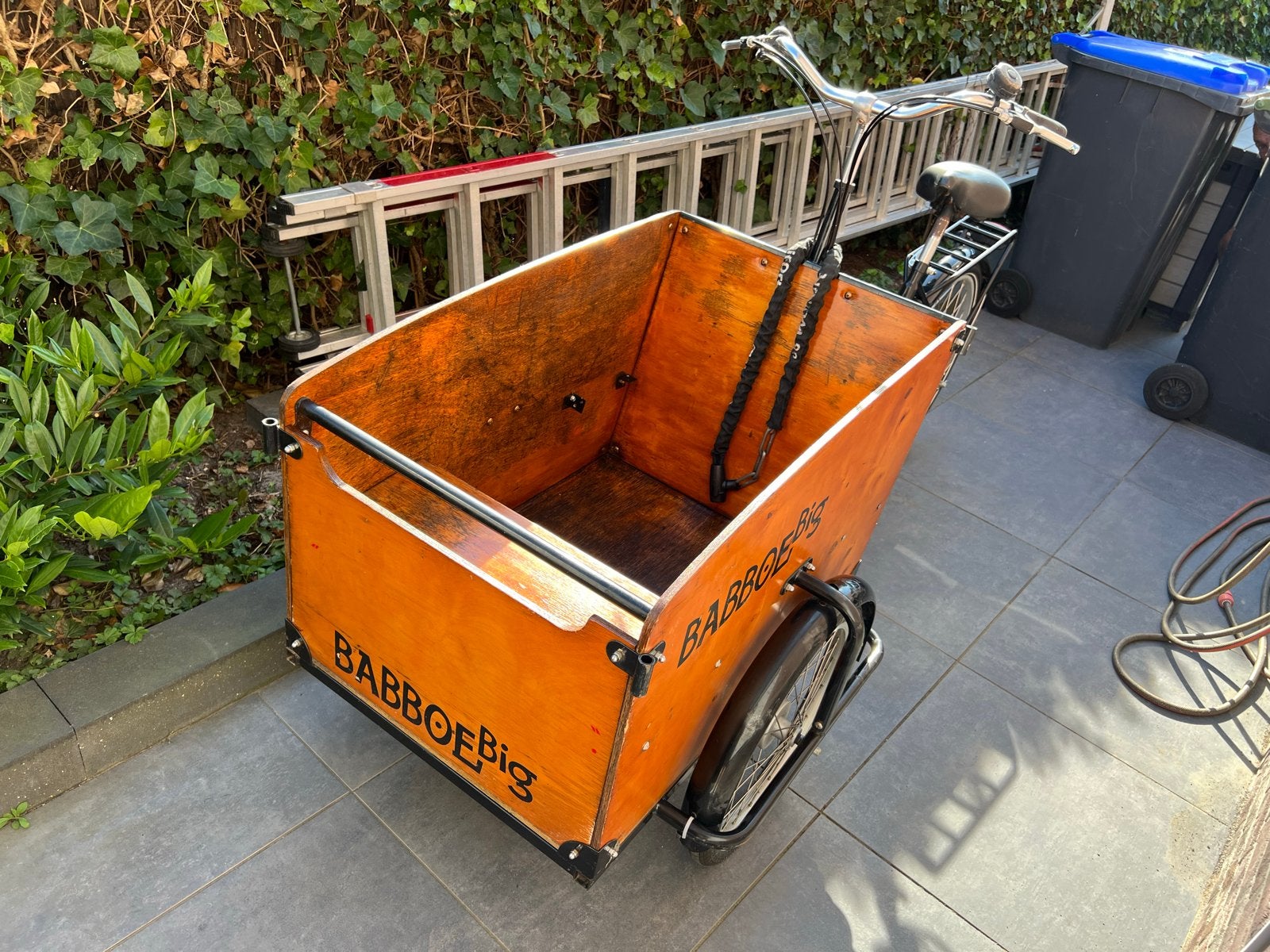 Babboe Big bakfiets - Ideaal voor gezin of goederen, Gebruikt, Goederen, Trommelrem, Ophalen
