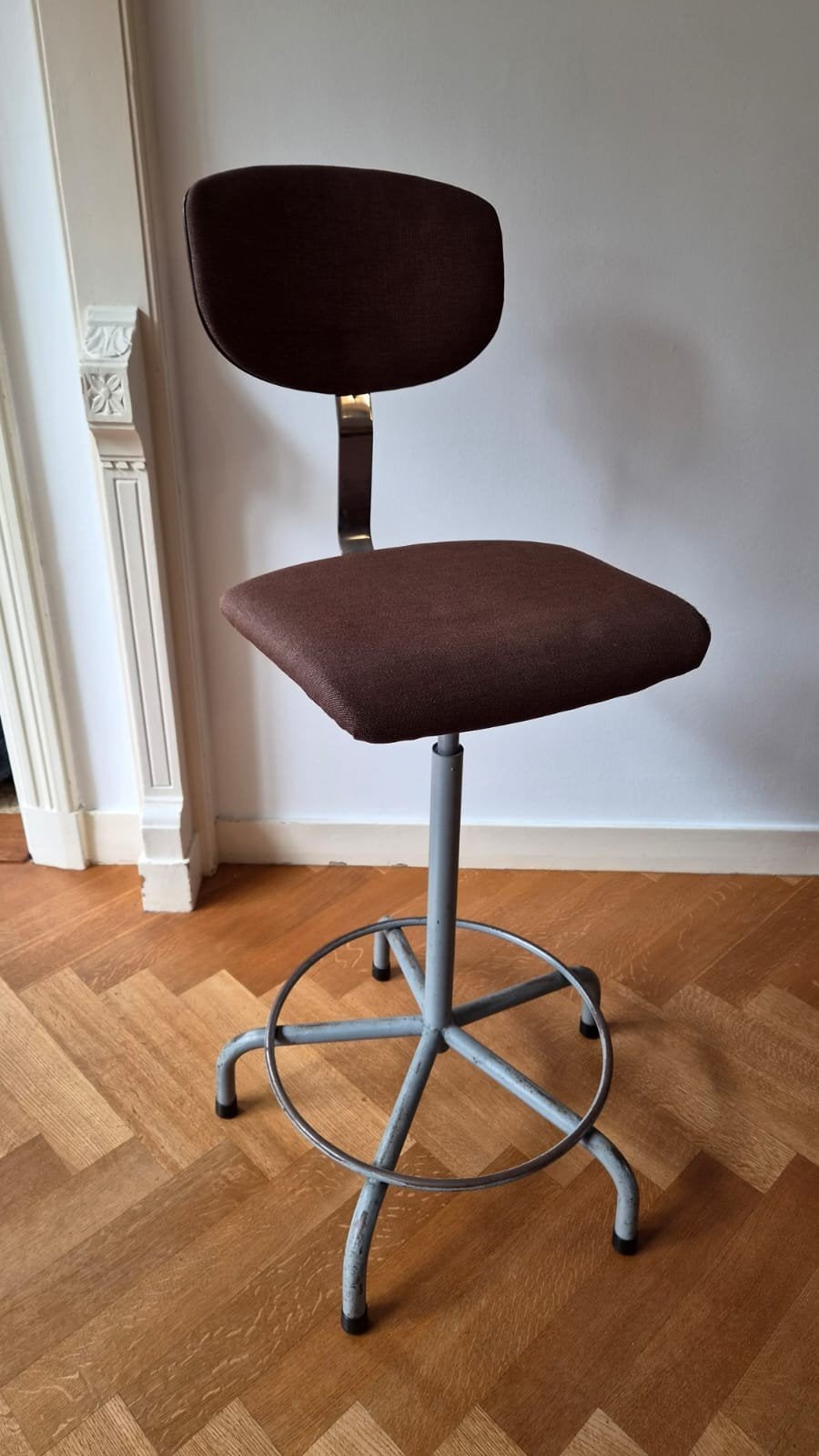 Vintage Atelierstoel - In Hoogte Verstelbaar, Ophalen