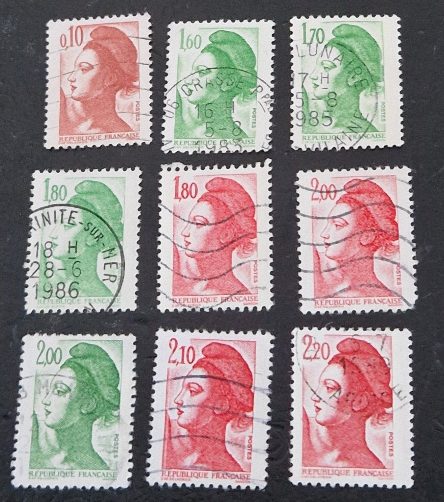 Frankrijk 1982-1985 - Yvert 2179-2376 - Liberté  - klbb, Ophalen of Verzenden, Gestempeld