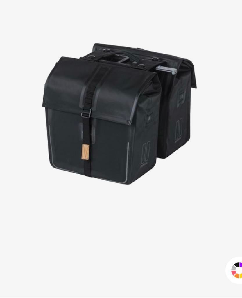 Basil urban dry dubbele fietstas 50L, Ophalen, Zo goed als nieuw