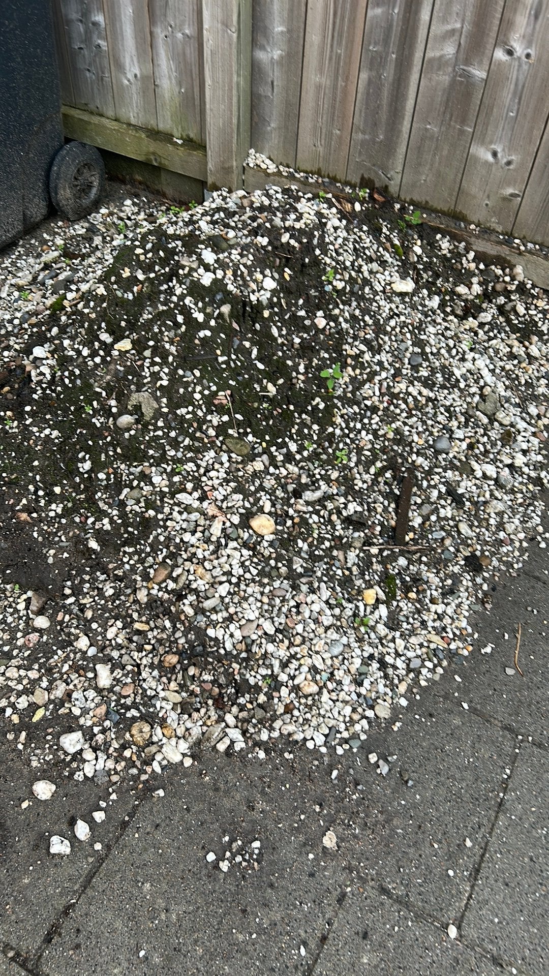 Gratis grond met grind, Tuin en Terras, Grind, Keien en Split, Ophalen, Gebruikt