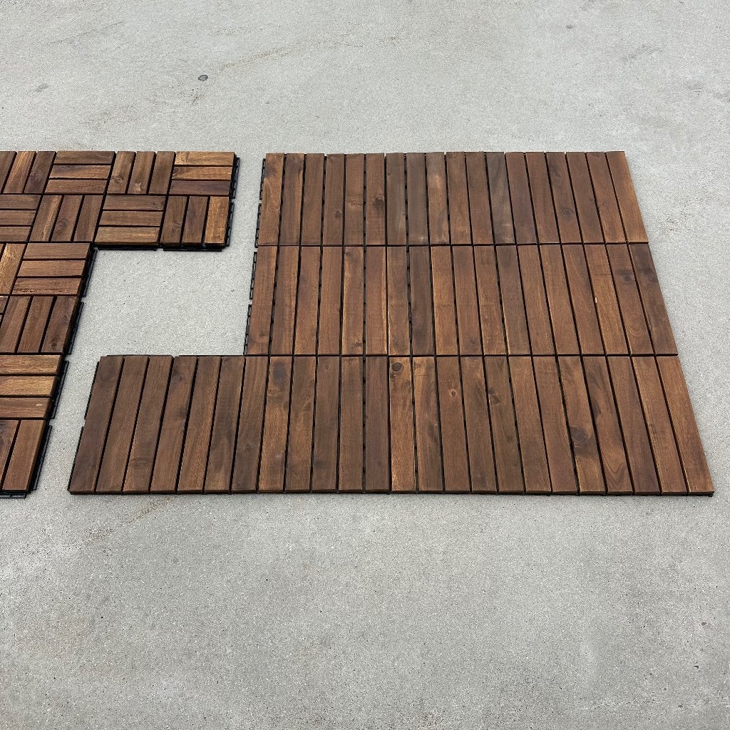 Acaciahout Balkontegels Donkerbruin - Lijkt op Ikea Runnen, Tuin en Terras, Info@ydemanne.nl, Nieuw, Ophalen of Verzenden, Ydemanne