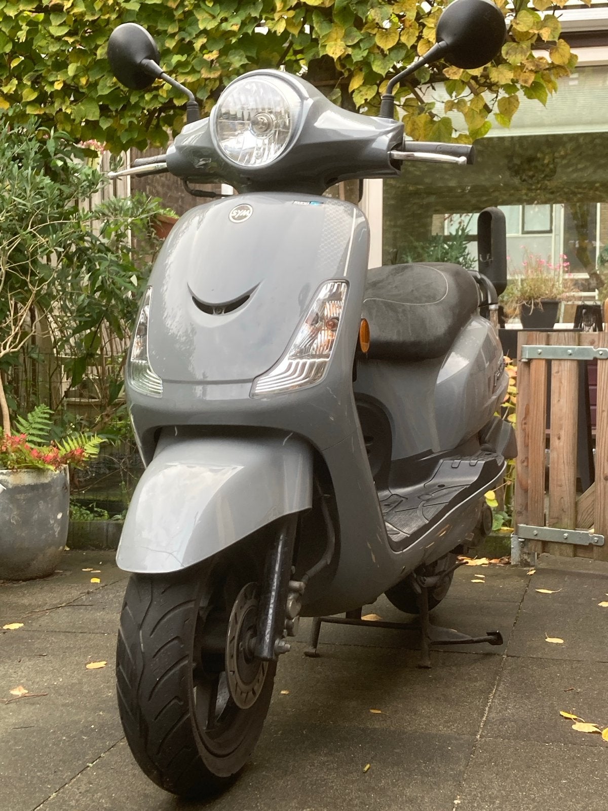 SYM Fiddle II Scooter - Grijs, Goede Staat, Ophalen, Gebruikt, 49 cc, Benzine