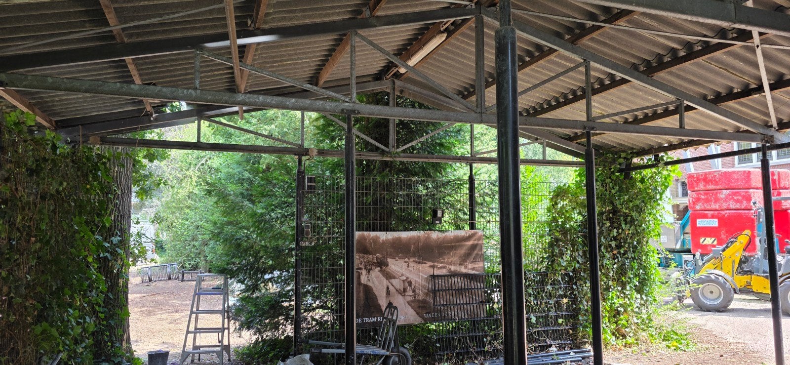 Loods 8x7,5m gedemonteerd te Koop, Ophalen, Gebruikt