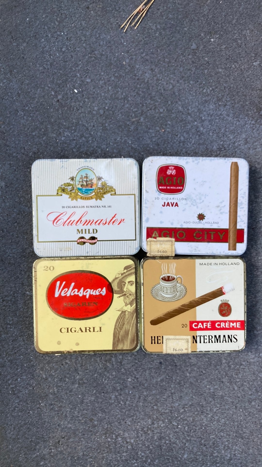 Oude sigarenblikjes., Verzenden, Gebruikt, Overige, Overige merken