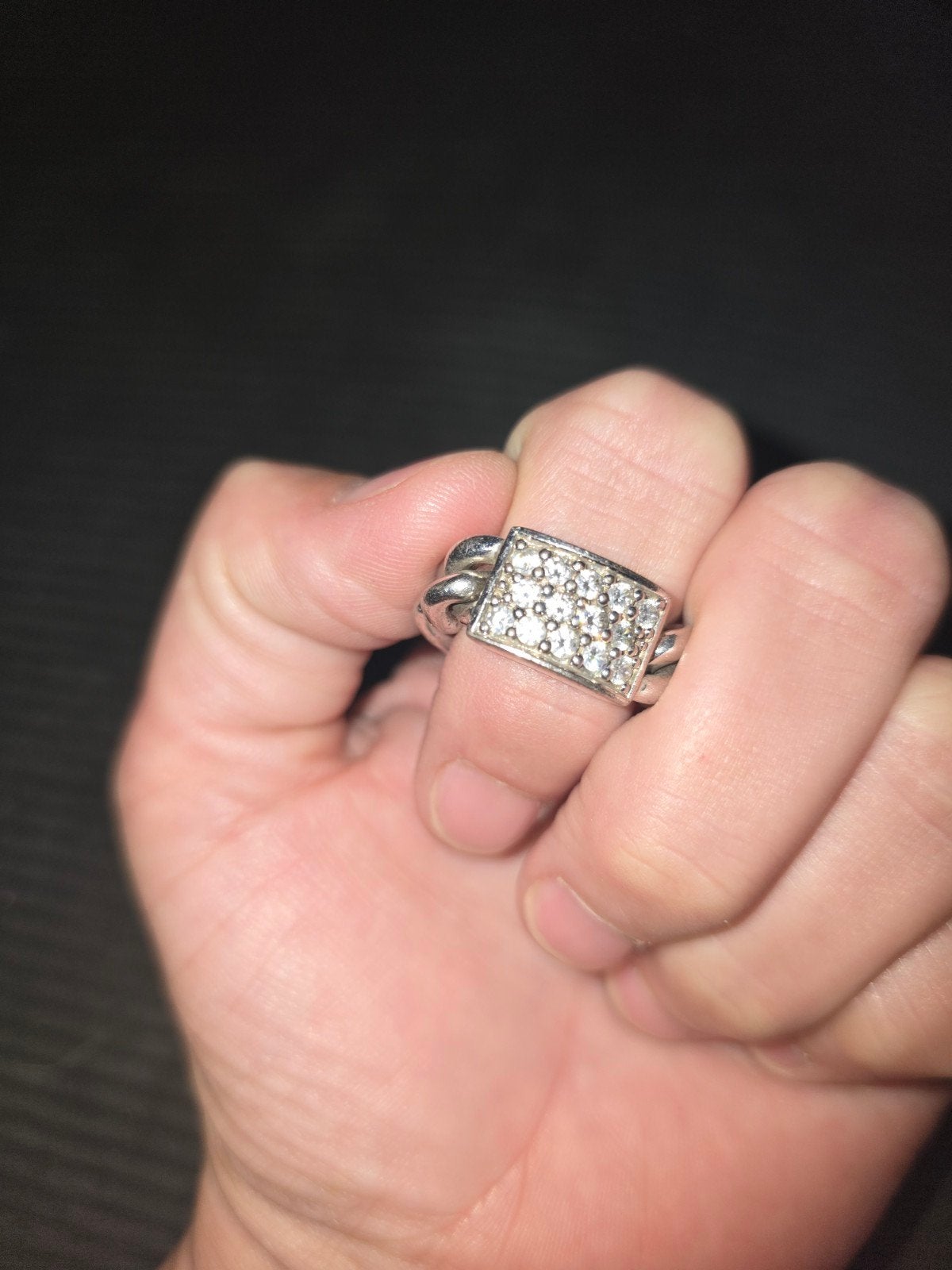 Ti Sento Zilveren Ring Maat 17 met Zirkonia, Met kristal, Ophalen of Verzenden, Zo goed als nieuw, 17 tot 18