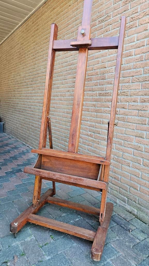 Houten schildersezel, verstelbaar, Hobby en Vrije tijd, Schilderen, Ophalen