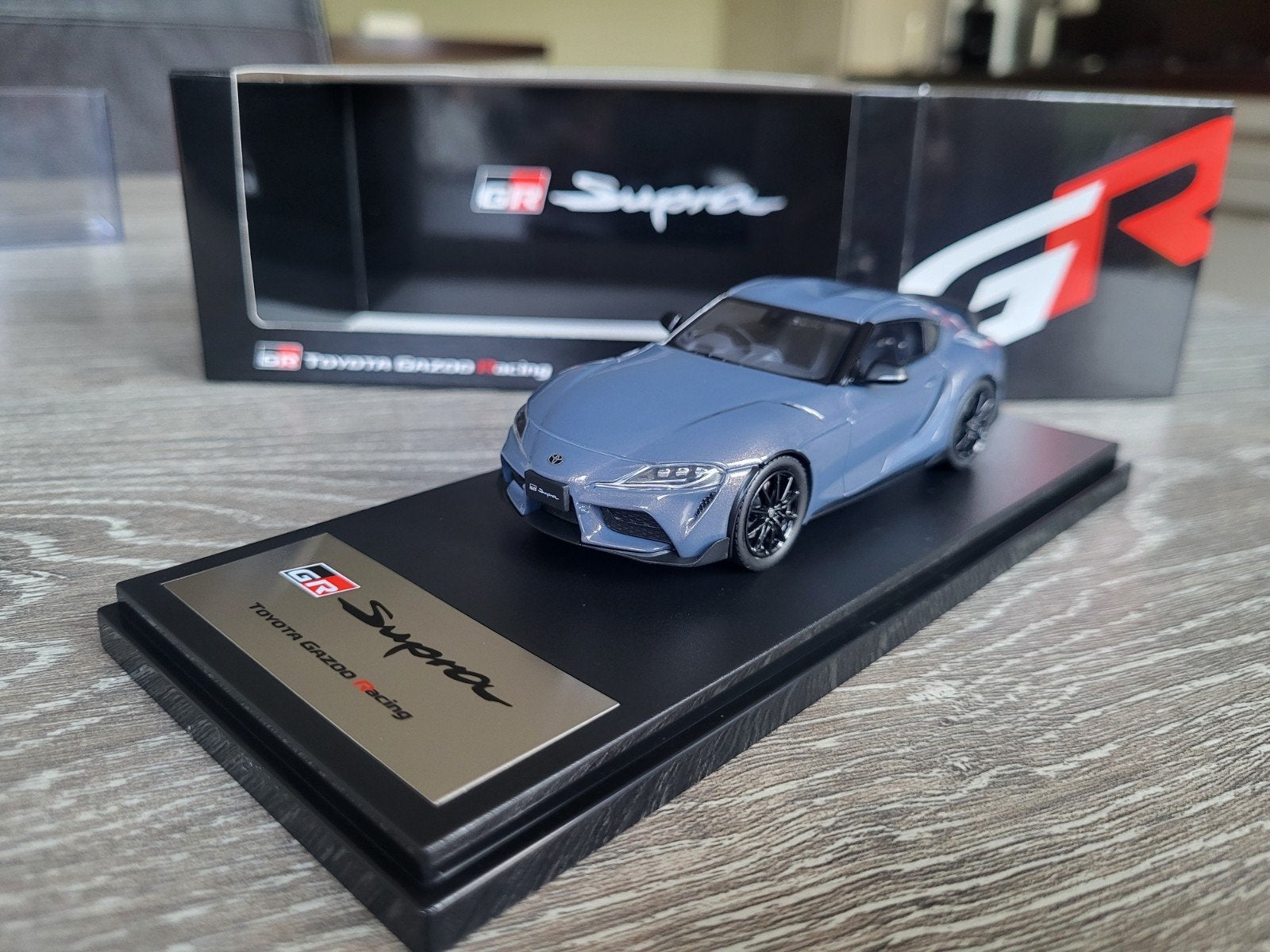 Toyota GR supra schaal 1:43, Ophalen of Verzenden, Zo goed als nieuw, Auto, Overige merken