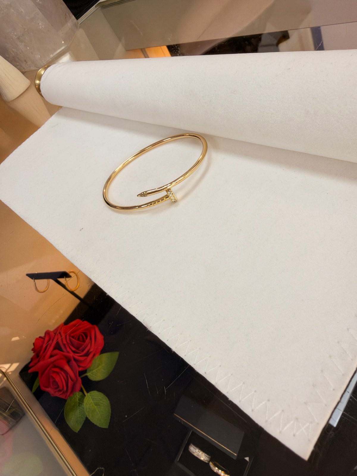 18k Cartier Juste un Clou Armband met Diamanten, Ophalen, Zo goed als nieuw, Goud, Met edelsteen