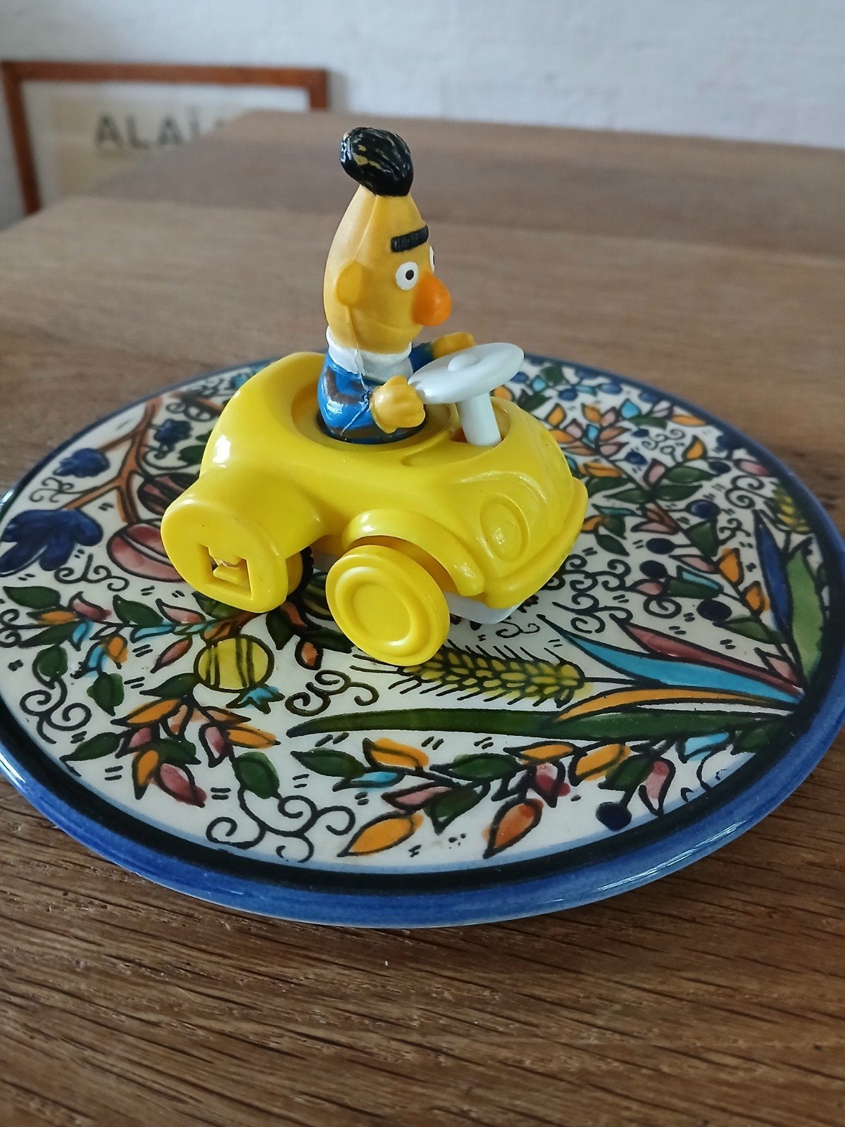 Bert in auto Sesamstraat Vintage!!, Ophalen of Verzenden, Gebruikt