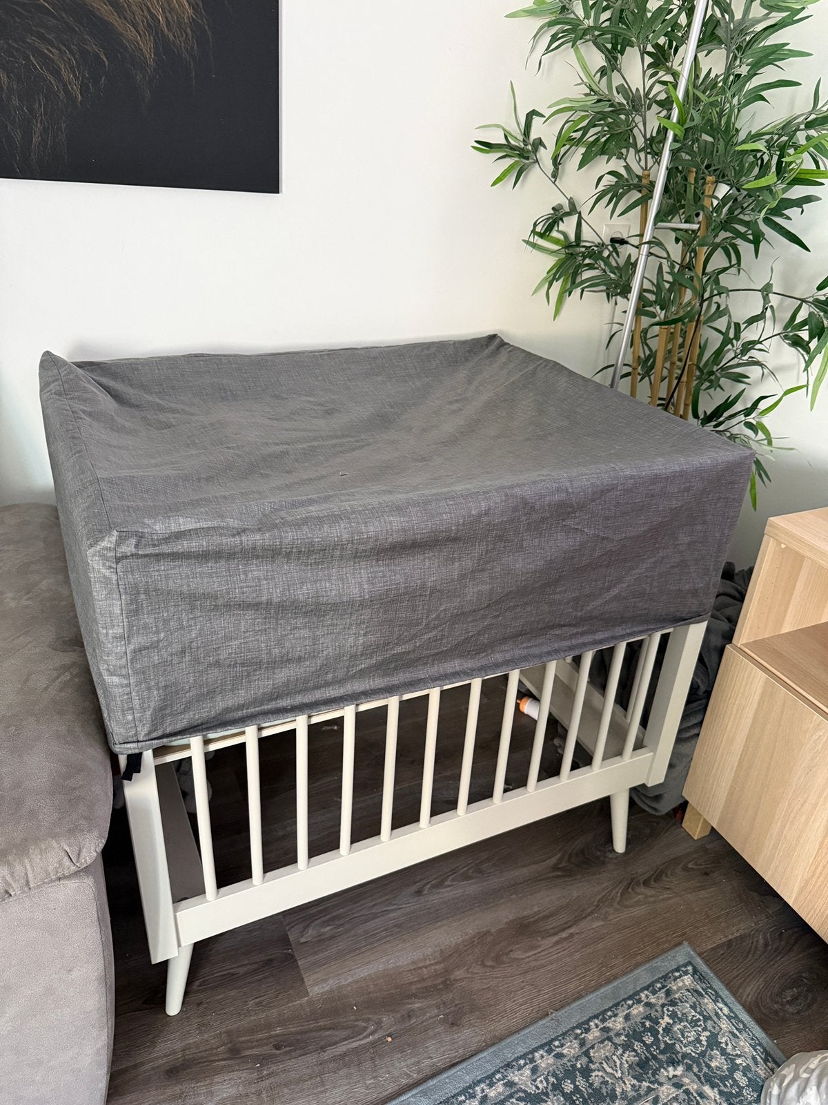 Box Europe Baby Evy Oatmeal | hoezen, kleden, matras, Ophalen, Zo goed als nieuw, Rechthoekig, In hoogte verstelbaar