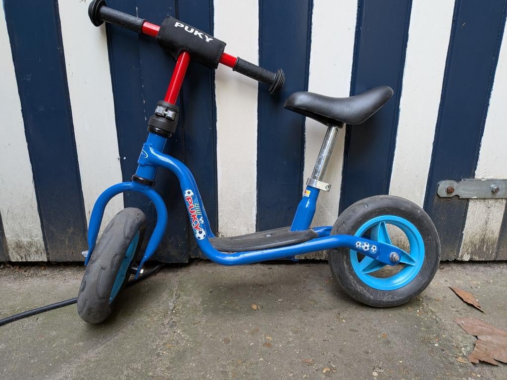 Puky loopfiets blauw, Ophalen, Gebruikt, Minder dan 16 inch