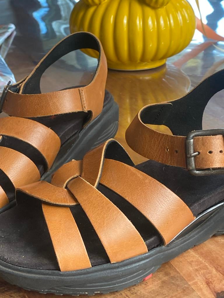 Xsensible Stretchwalker Sandalen Maat 38, Ophalen of Verzenden, Zo goed als nieuw, Bruin, Sandalen of Muiltjes