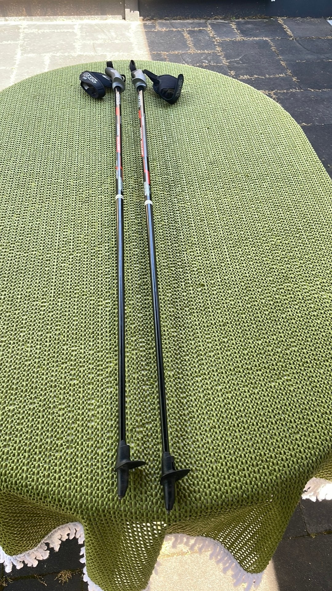 Exel Nordic walking sticks carbon 115 cm ultra licht 160 gr., Ophalen, Gebruikt