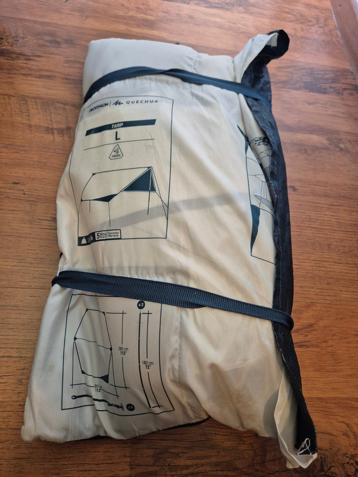 fresh and black zonwerende tarp maat L, Ophalen, Gebruikt, Tot en met 4