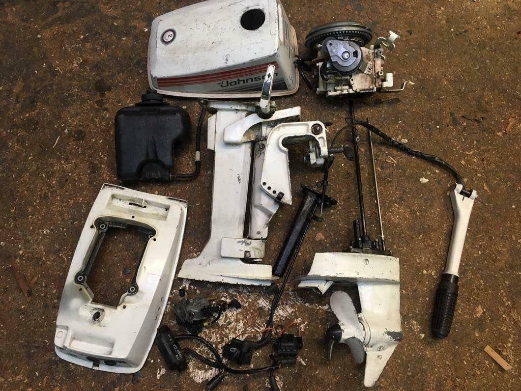 Evinrude Johnson 4 4,5 pk 2 takt buitenboordmotor onderdelen, Ophalen of Verzenden, Gebruikt, Motor en Techniek