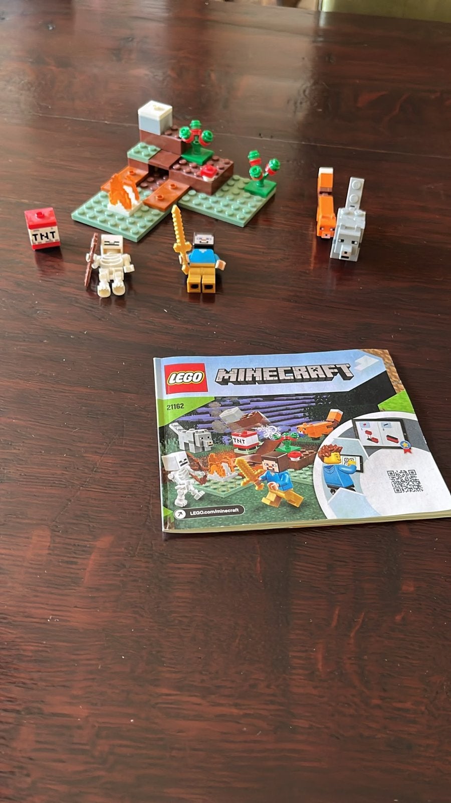 LEGO Minecraft 21162 Het Taiga Avontuur met figuren, Ophalen of Verzenden, Zo goed als nieuw, Overige merken